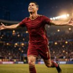 Cristiano Ronaldo celebrating a goal