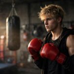 Jake Paul in a boxing ring